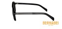 occhiali da sole colore gun metal bernabei roma acetato di cellulosa lenti grigio blu sfumato