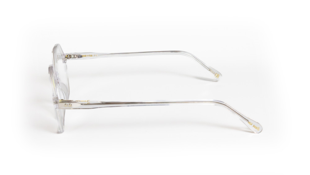 Dettaglio stanghetta occhiali da vista Pan della linea Bernabei