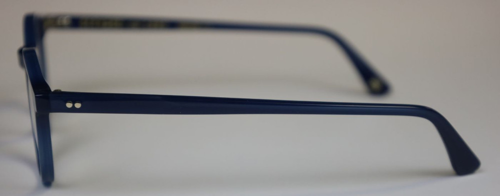 occhiali da vista bernabei colore blu dettaglio