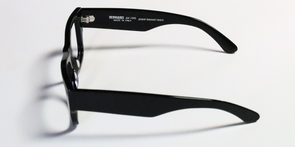 occhiali da vista neri montatura spessa roma