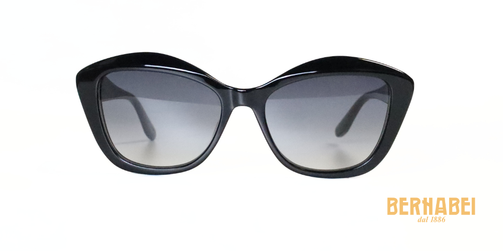 occhiali da sole neri montatura spessa con lenti polarizzate