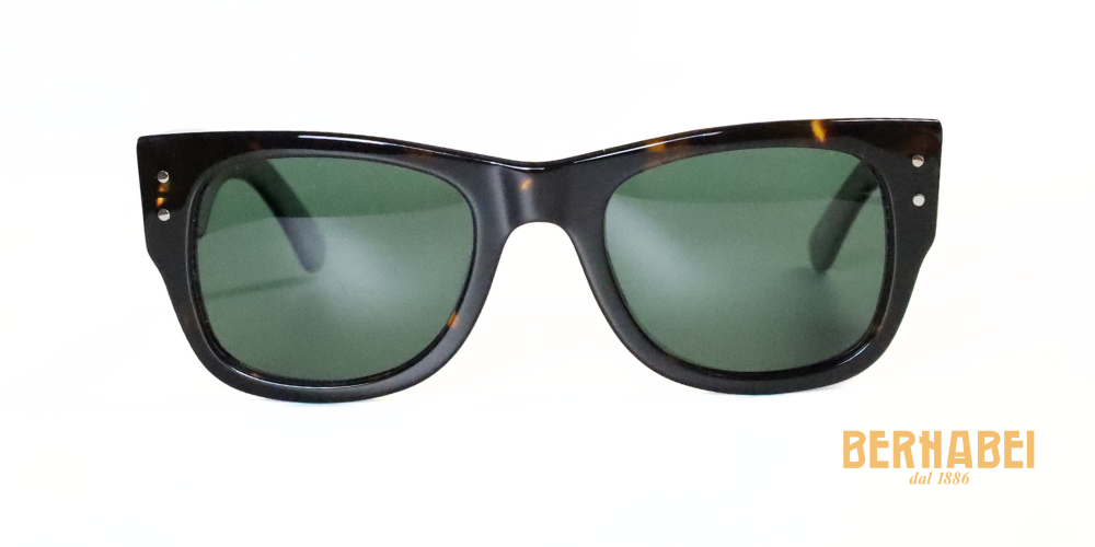 occhiali da sole spessi tartarugato
