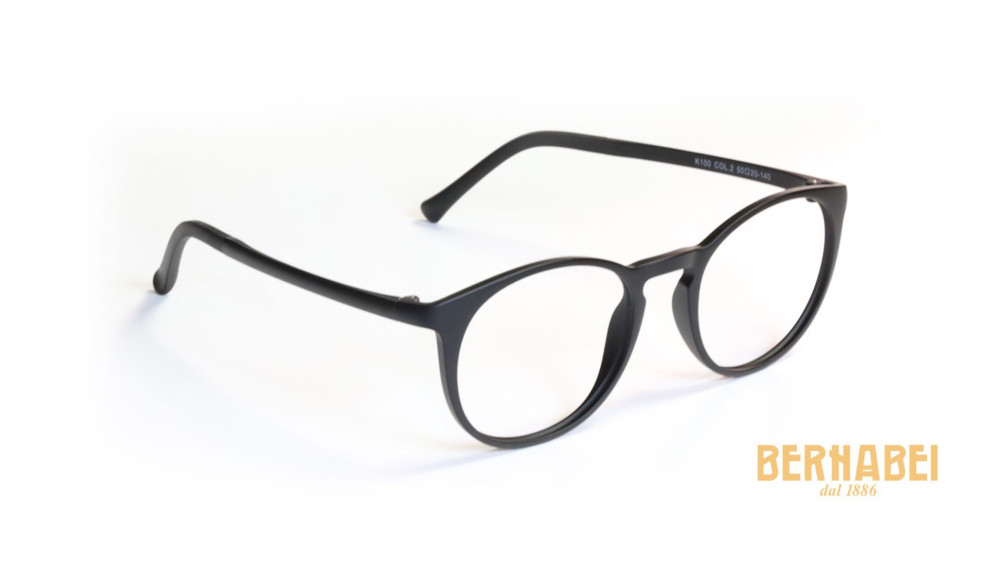 occhiali da vista con clip da sole bernabei neri