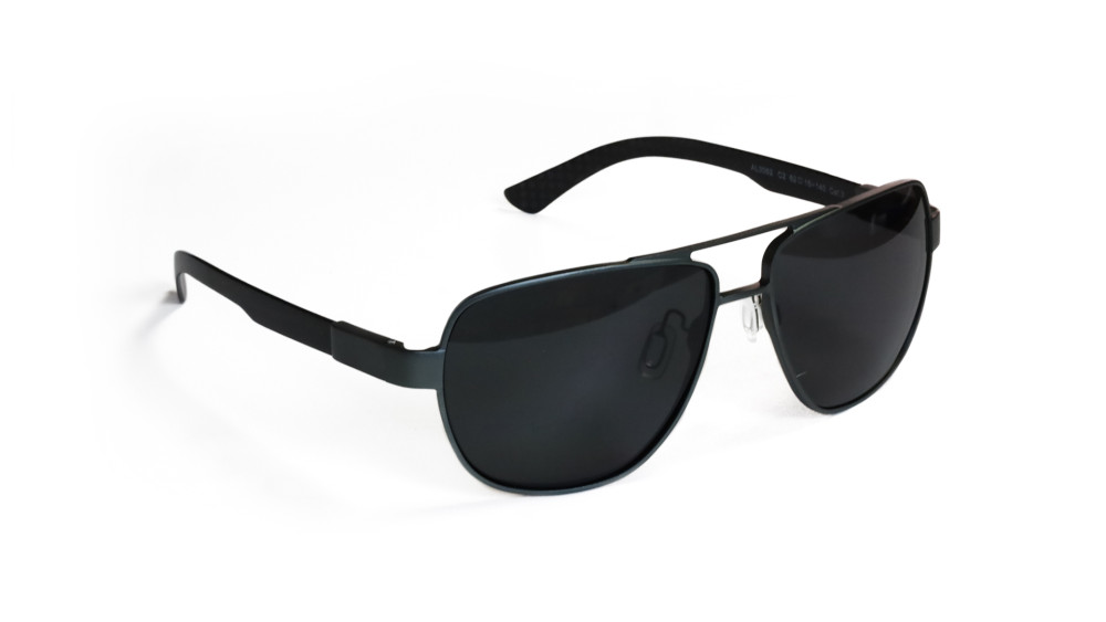 occhiali da sole uomo alluminio  aviator doppio ponte