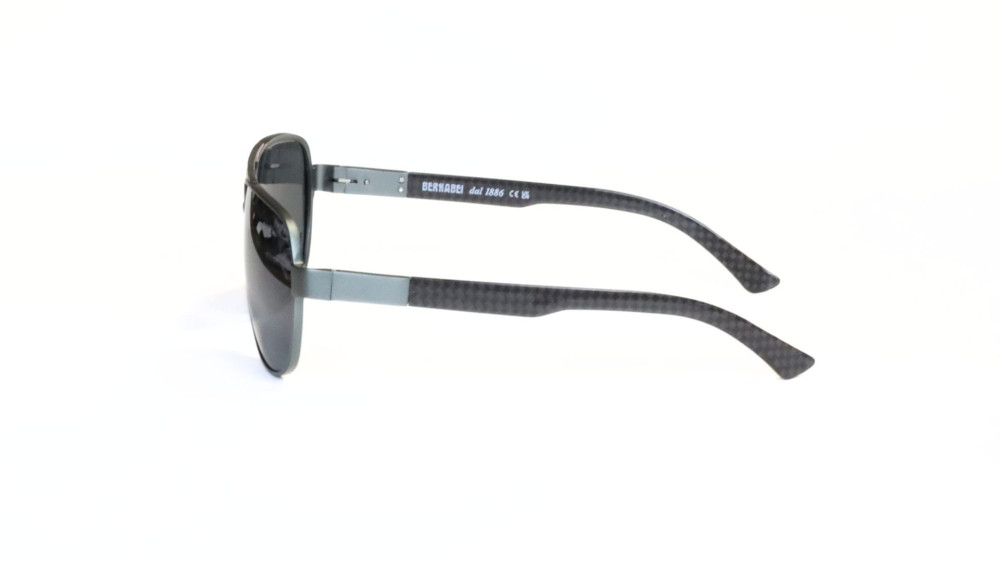 occhiali da sole uomo alluminio  aviator grigi doppio ponte aste