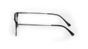 occhiali da vista blu metallizzati con clip da sole removibili aste