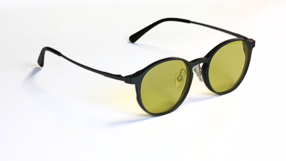 occhiali da vista con clip magnetiche da sole modello amsterdam bernabei montatura grigio metallizzato lenti grigio scuro