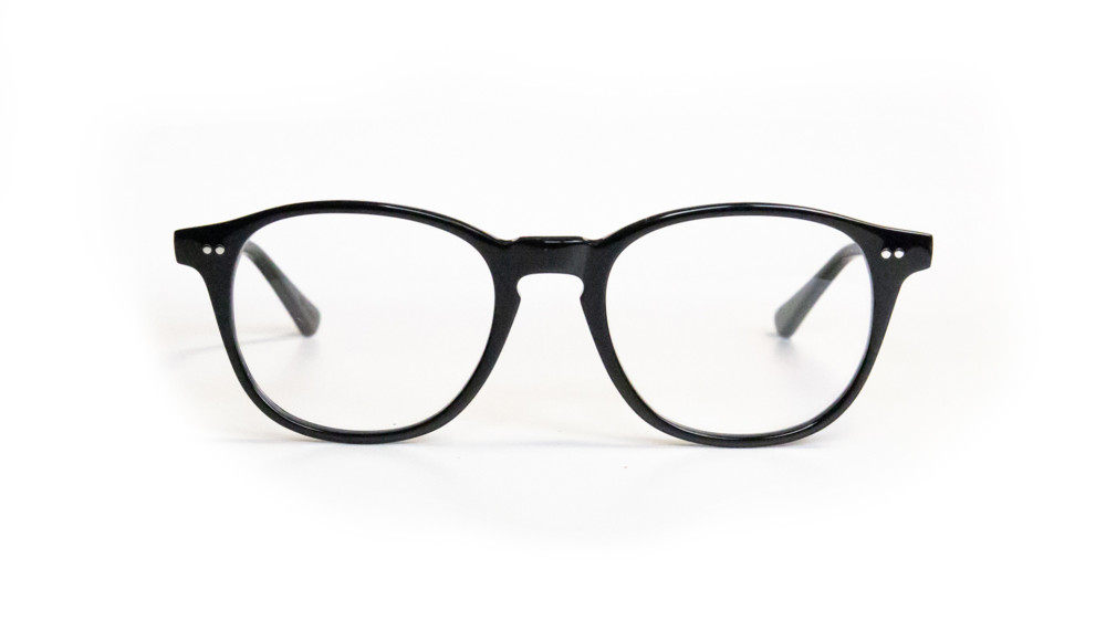 efesto occhiale da vista nero lucido