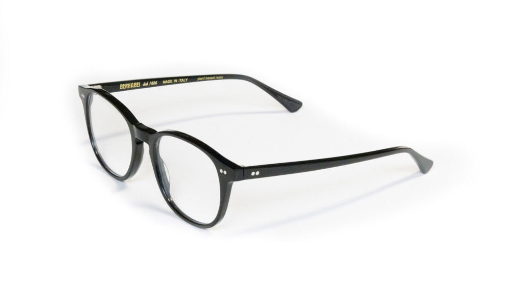 efesto occhiale da vista nero lucido bernabei