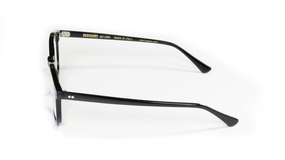 efesto occhiale da vista nero lucido aste