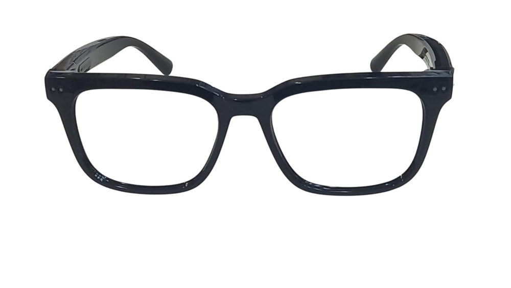 occhiali nuance square neri con lenti da vista