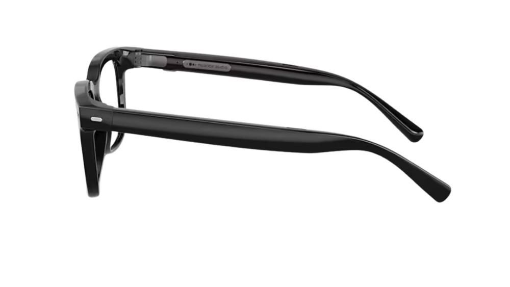 occhiali nuance square neri  dettaglio aste