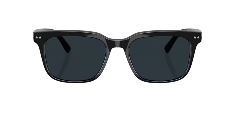 occhiali nuance square neri con lenti da sole