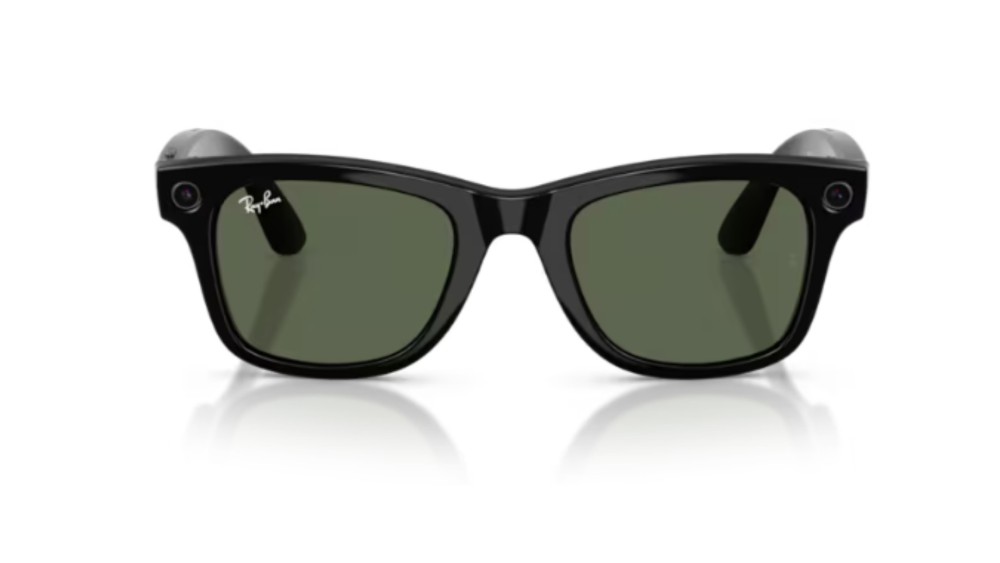 wayfarer occhiali rayban meta lenti verdi roma