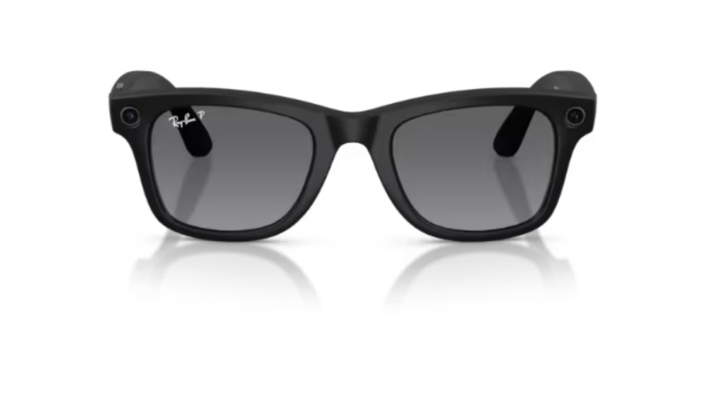 meta glasses wayfarer lenti polarizzate montatura nera