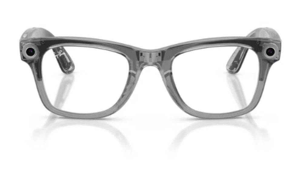 occhiali meta montatura grigio trasparente lenti fotocromatiche da trasparenti a zaffiro roma bernabei