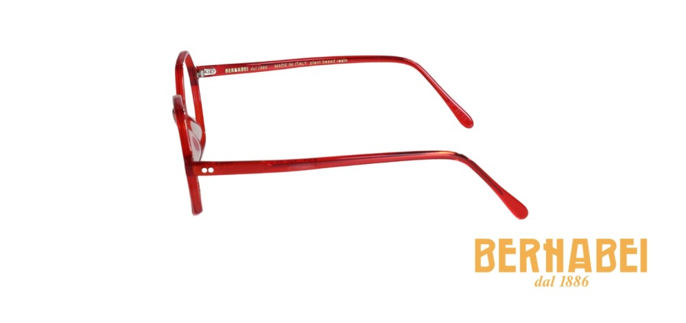 occhiali da vista rossi roma ottica bernabei acetato di cellulosa aste dettaglio