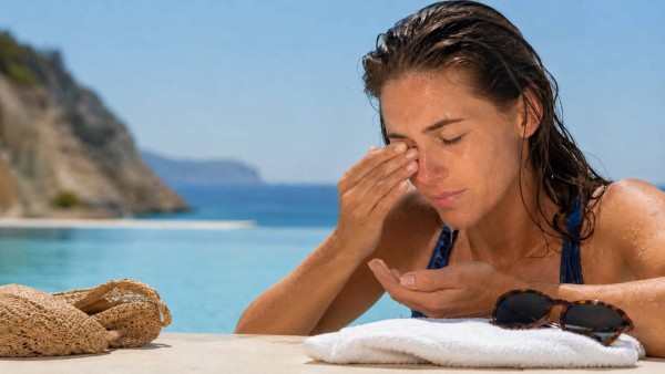 Occhi irritati da mare, sabbia e cloro: cosa fare